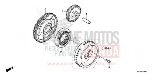 EMBRAYAGE DE DEMARRAGE CBR500RAN de 2022